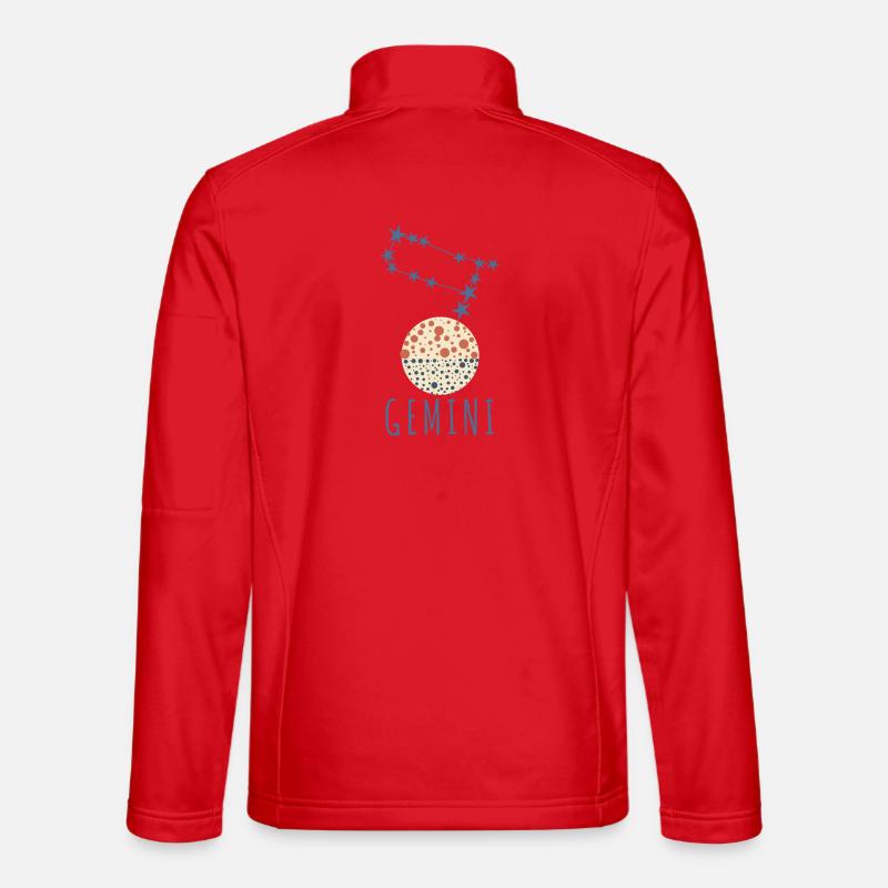 Das Sternbild Zwillinge - Unisex Softshelljacke - Rot
