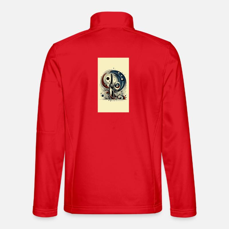 Wine 1 1 - Unisex Softshell Jacket - red