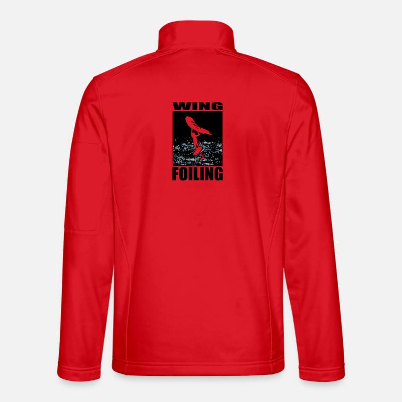 wingfoiler - Unisex Softshell Jacket - red