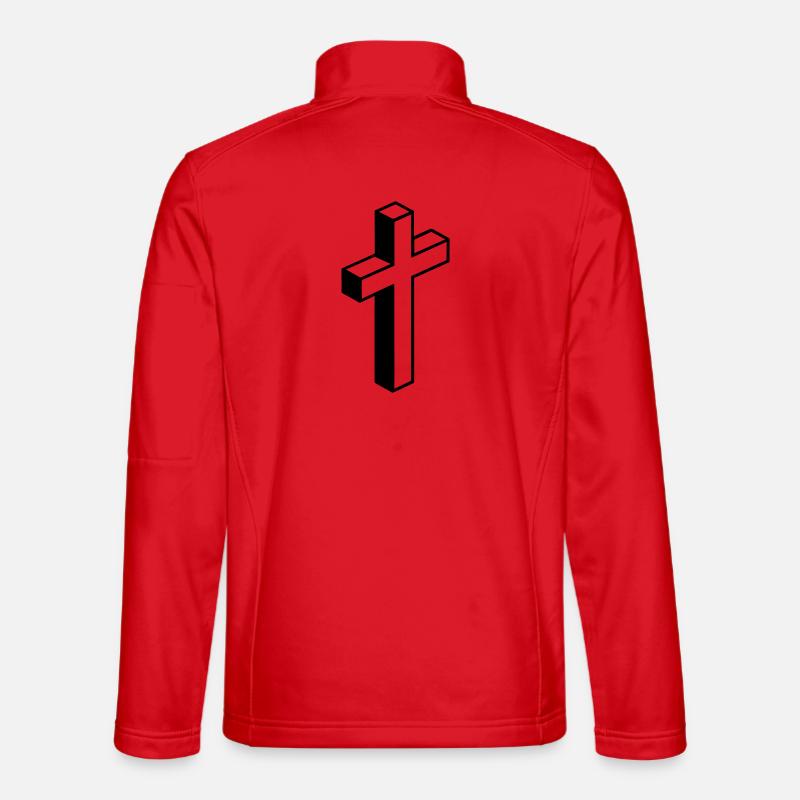 Cross symbol Unisex Softshell Jacket