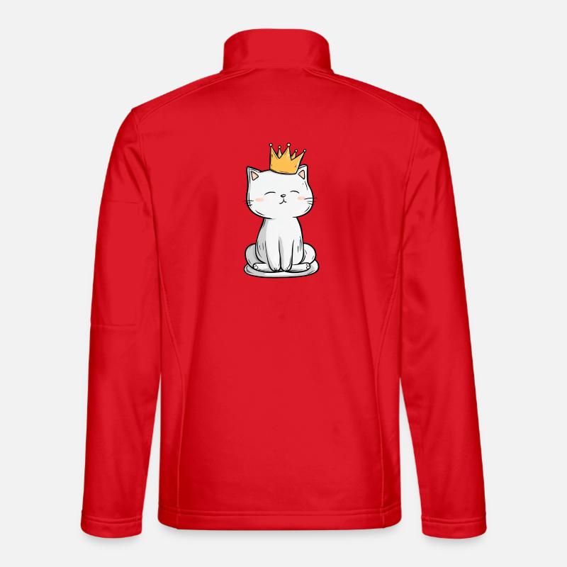Cat King - Unisex Softshell Jacket - red