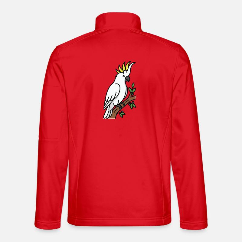 Australia Bird Cockatoo - Unisex Softshell Jacket - red