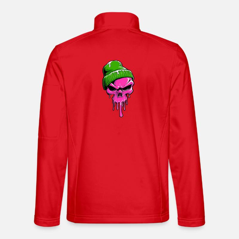 Skeleton Skull Skull - Unisex Softshell Jacket - red