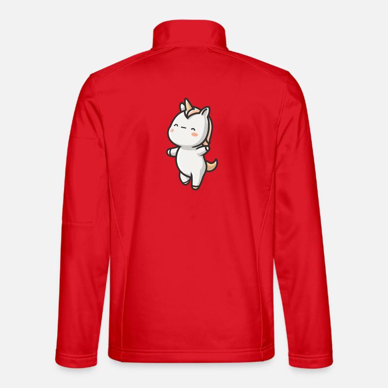 bébé licorne qui danse Veste en tissu softshell Unisexe