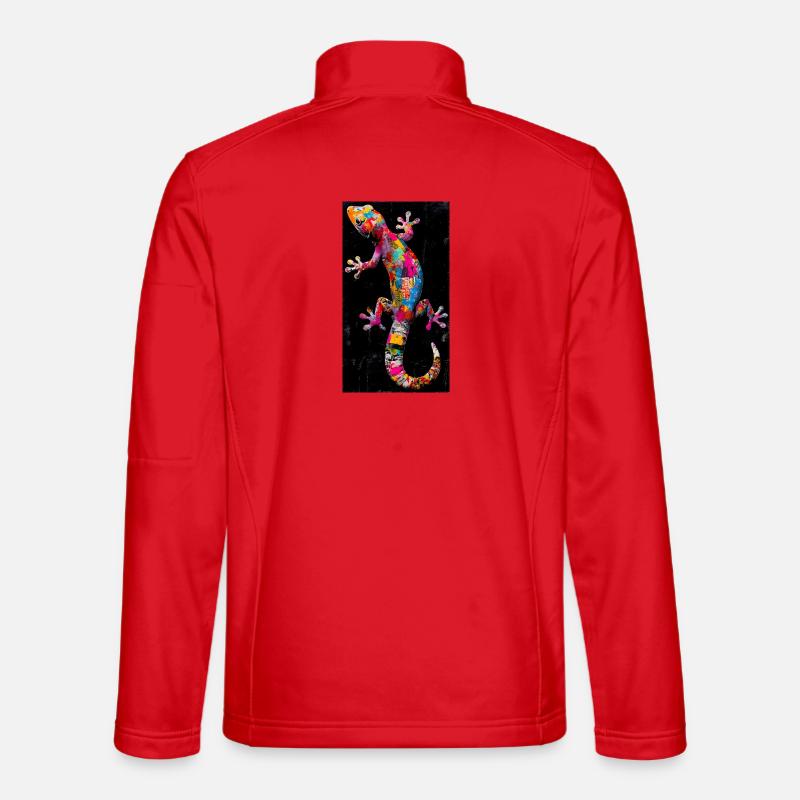 Gecko - Unisex Softshelljacke - Rot
