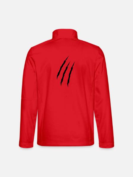 griffe - Veste en tissu softshell Unisexe - rouge