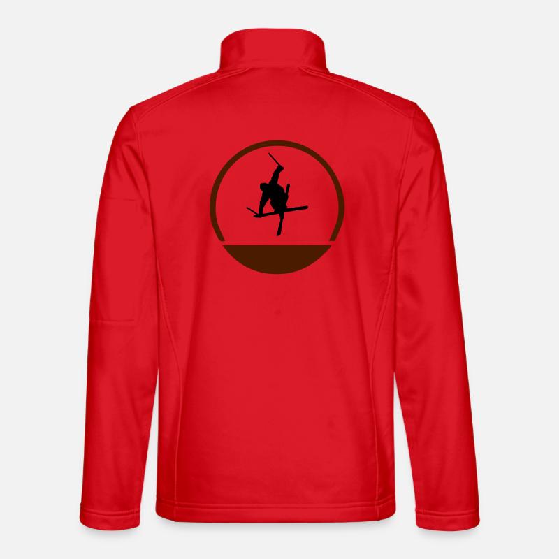 Ski jumper logo - Unisex Softshell Jacket - red