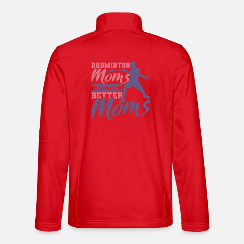 Drôle de mère de badminton Veste en tissu softshell Unisexe