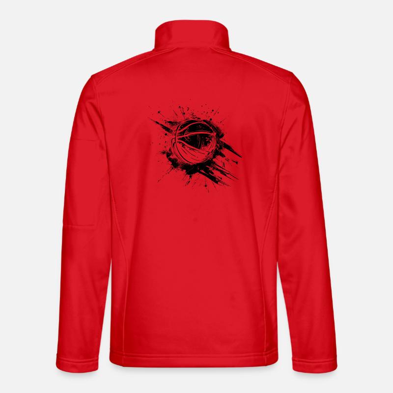Basketball Ball Graffiti - Unisex Softshelljacke - Rot