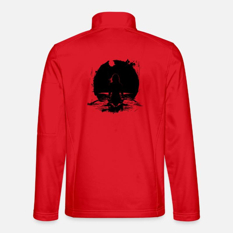 Rameuse Dessin - Veste en tissu softshell Unisexe - rouge