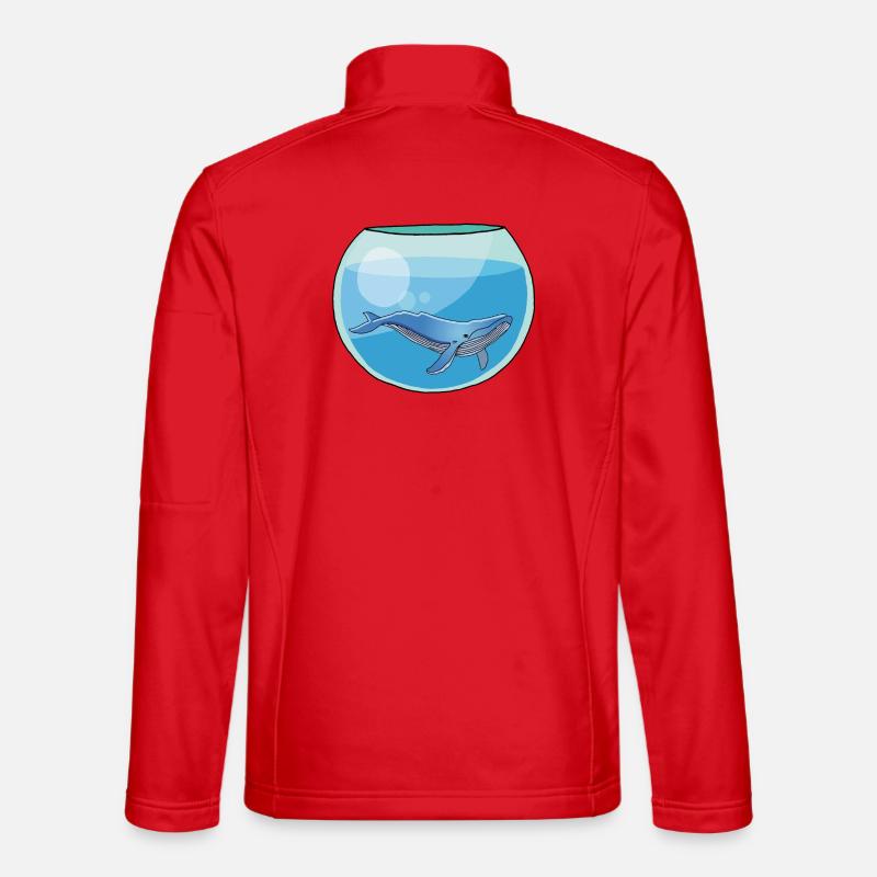Whale jar - Unisex Softshell Jacket - red