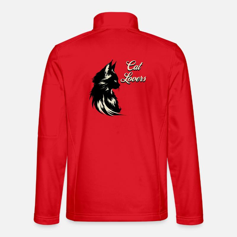 Cat Lover Silhouette Unisex Softshell Jacket