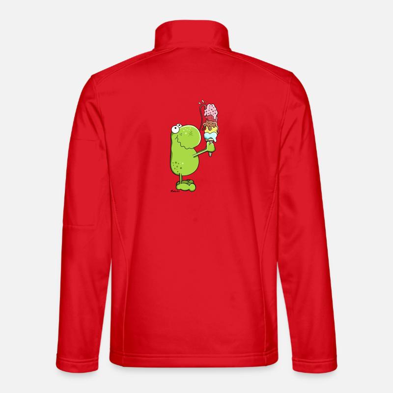 Frosch mit Eis - Unisex Softshelljacke - Rot