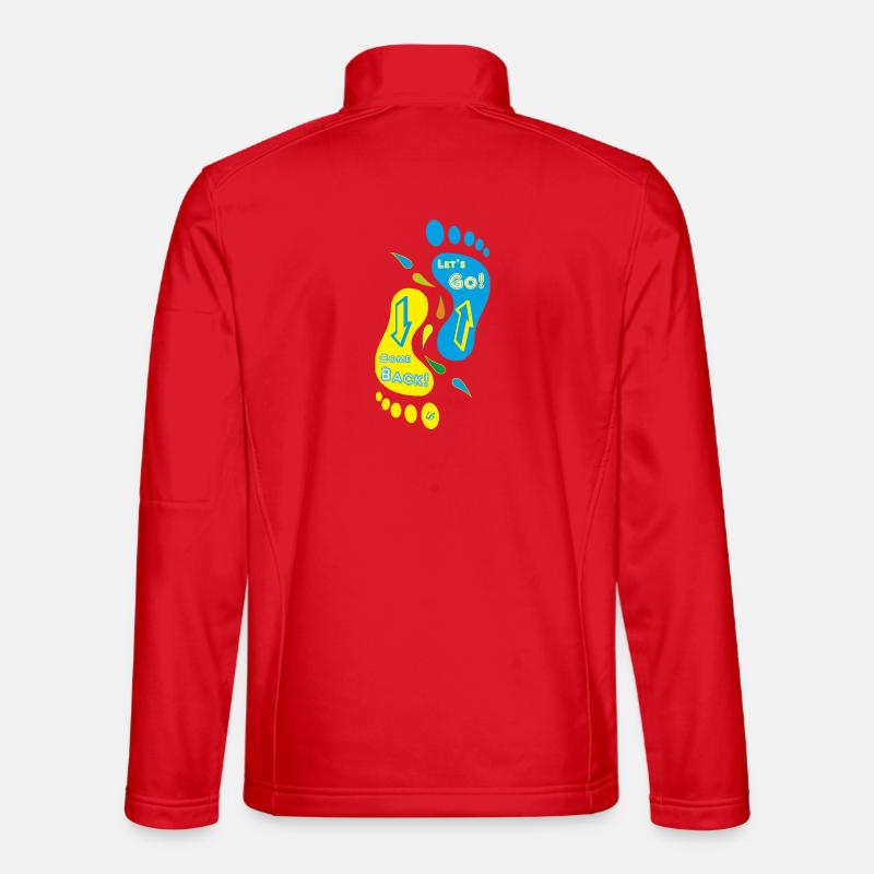 Feet_Come Back_Let geht's! - Unisex Softshelljacke - Rot