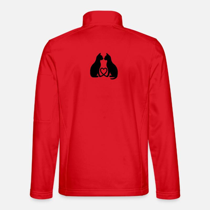 Amour des chats Veste en tissu softshell Unisexe