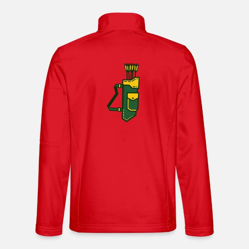 Pfeilköcher Bogenschießen Bogensport Schütze Unisex Softshelljacke