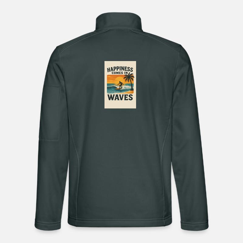 Happiness comes in waves Unisex Softshell Jacket