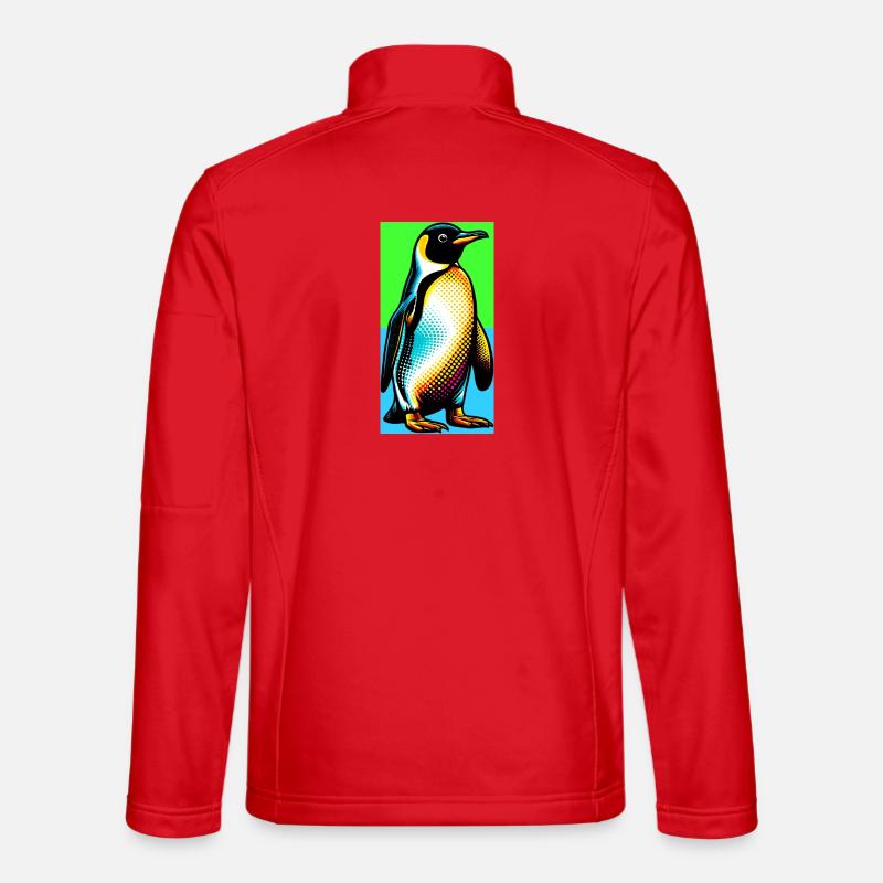 penguin - Unisex Softshell Jacket - red