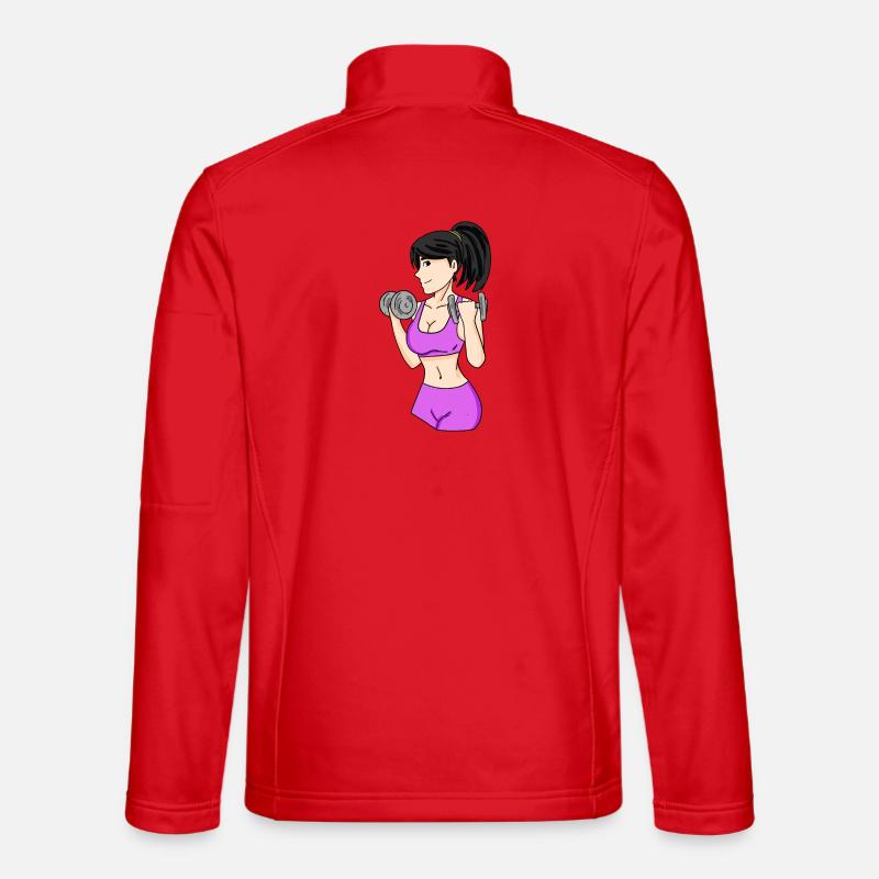 Filles avec haltères Veste en tissu softshell Unisexe