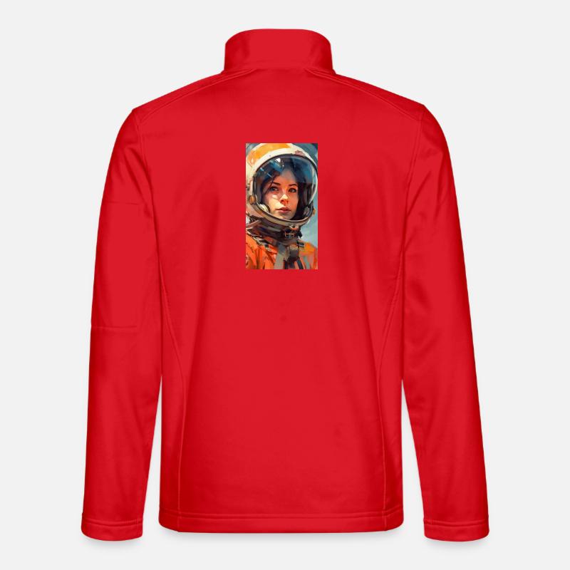 Fille de l’espace - Veste en tissu softshell Unisexe - rouge