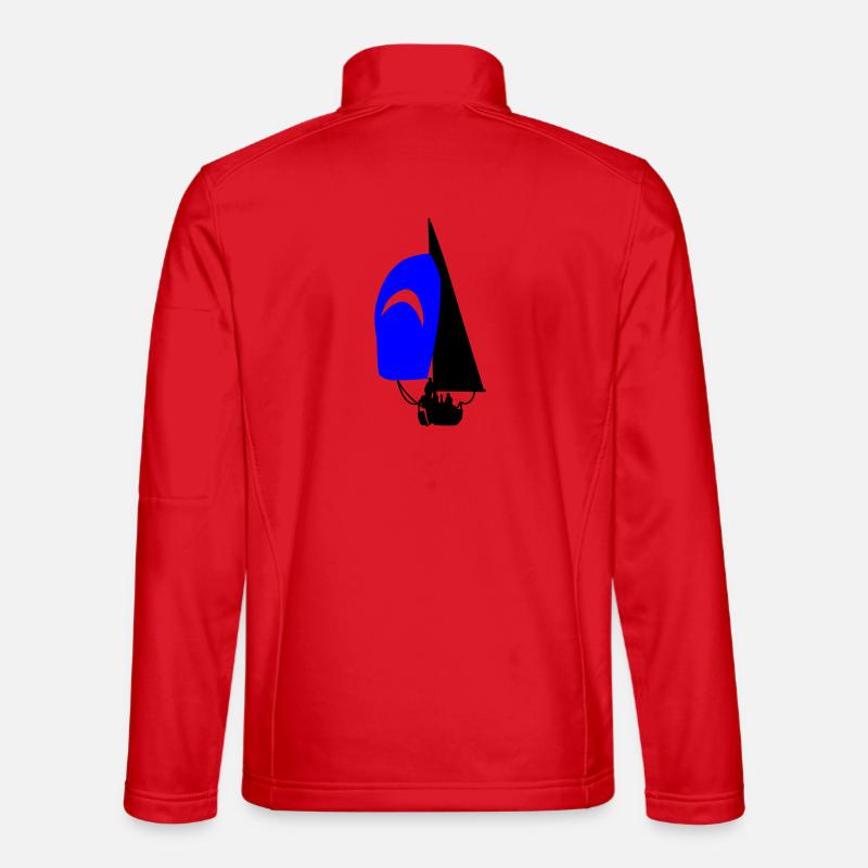 Sailboat - Unisex Softshell Jacket - red