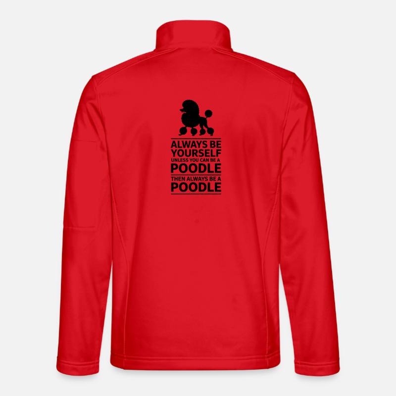 Expressions du caniche Cadeau drôle de caniche Veste en tissu softshell Unisexe