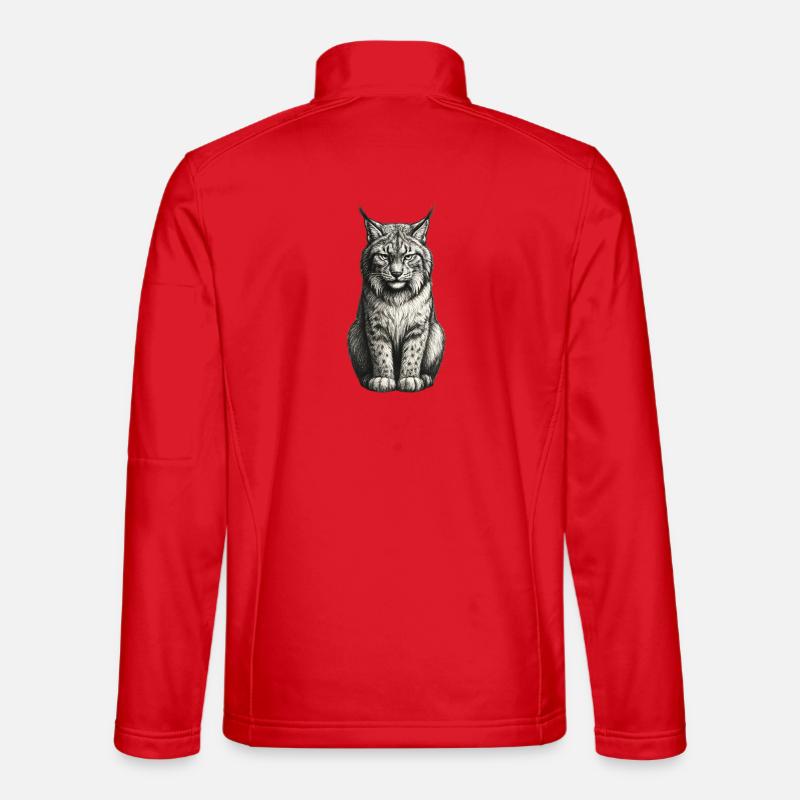 Crayon Silhouette Lynx Veste en tissu softshell Unisexe