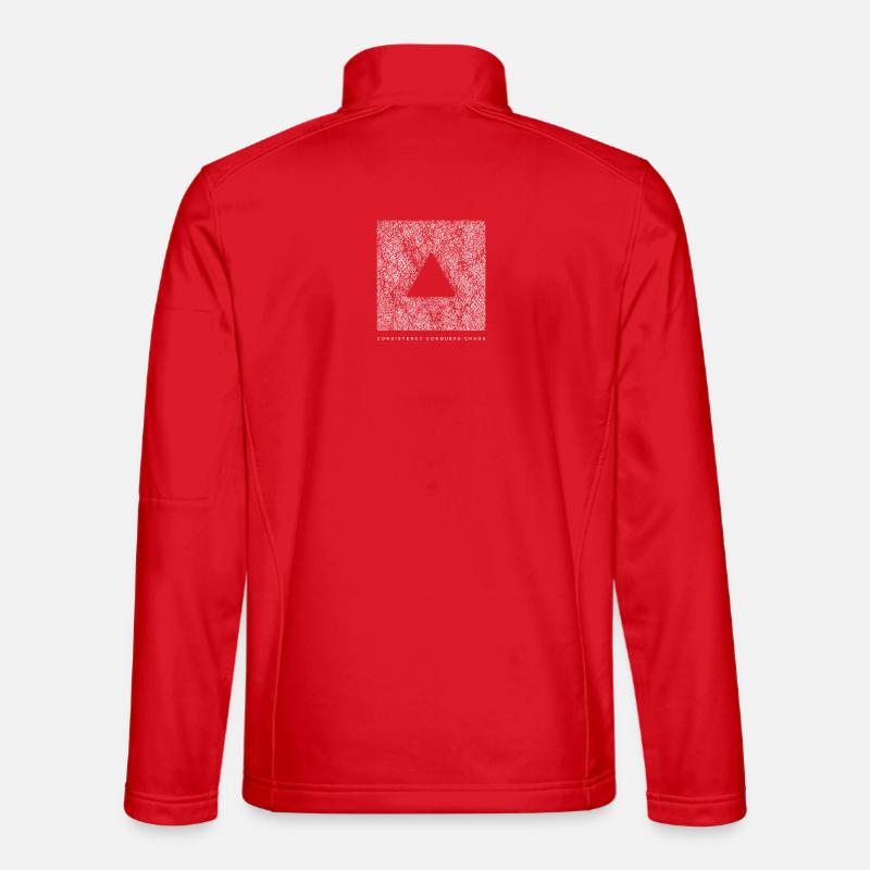 Consistency Conquers Chaos - Unisex Softshell Jacket - red