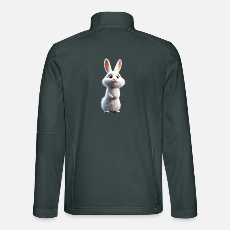 Mountain Rabbit Arctic Hare Albino Rabbit White Rabbit Unisex Softshell Jacket