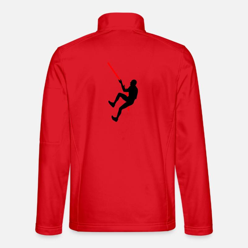 OCR Climb – Rope Challenge Design - Unisex Softshell Jacket - red