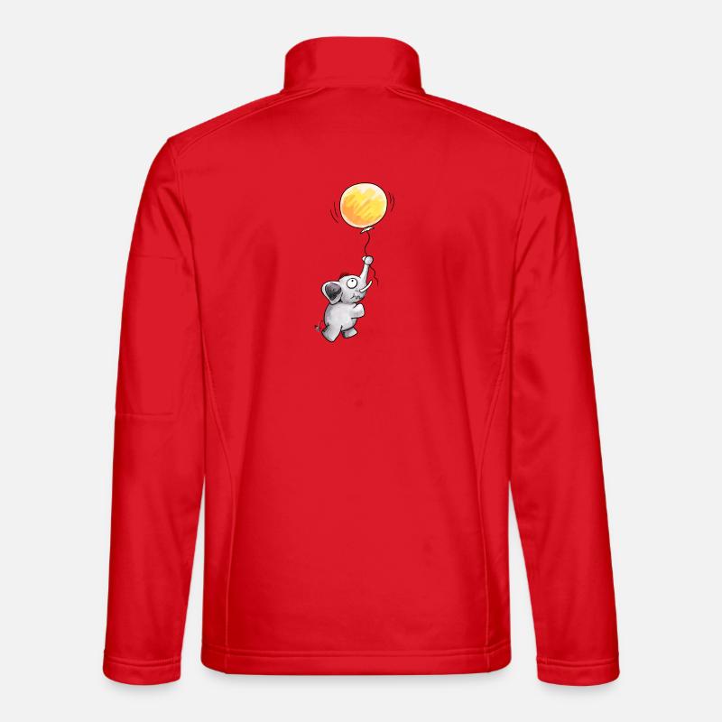 Fly away - Elefant - Unisex Softshelljacke - Rot