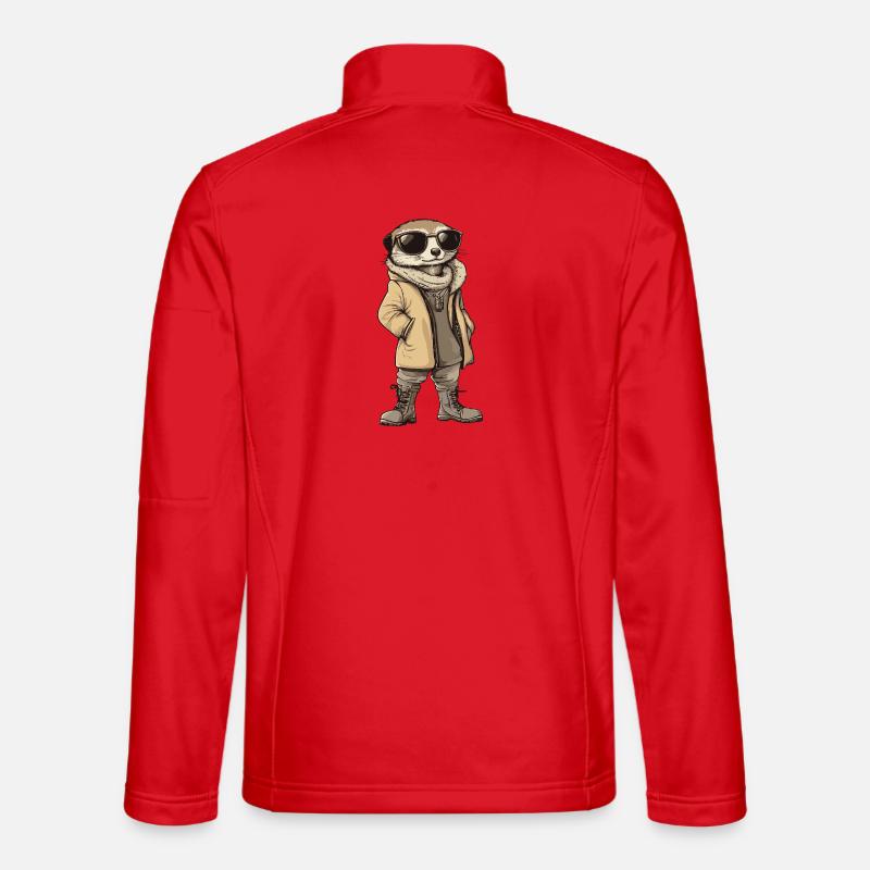 Meerkat Cool Winter - Unisex Softshell Jacket - red