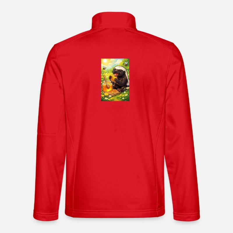 Honeybager - Unisex Softshelljacke - Rot