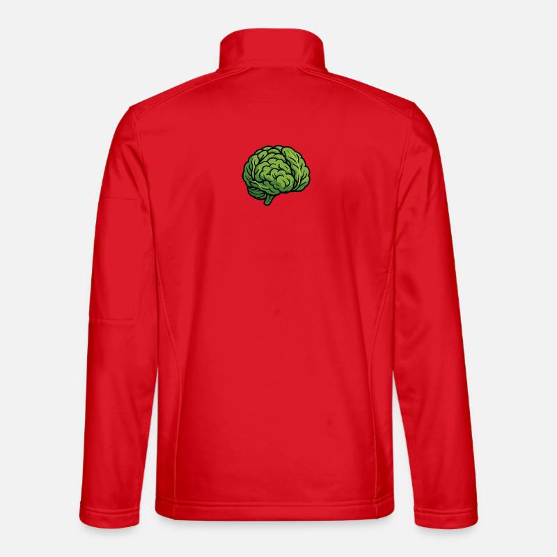 Salat-Gehirn - Unisex Softshelljacke - Rot