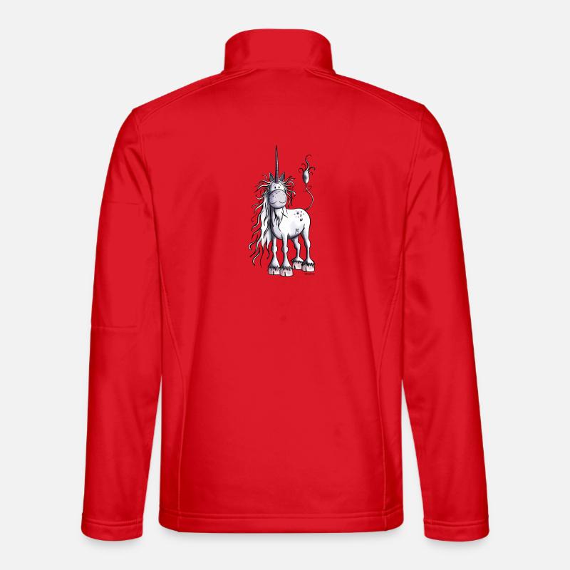 Unicorn Time - Unisex Softshell Jacket - red