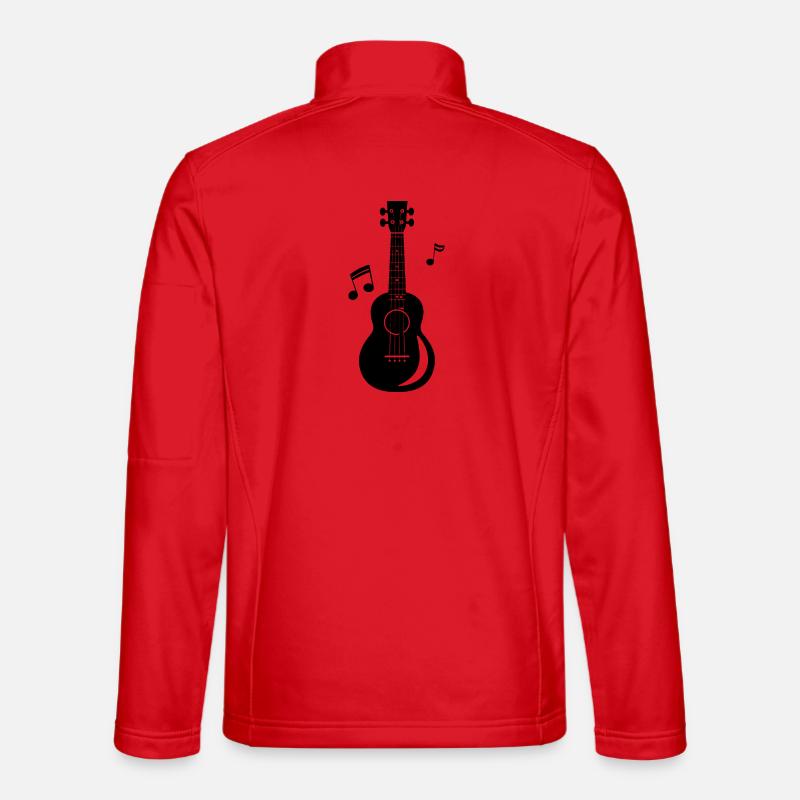 ukulele - Unisex Softshell Jacket - red
