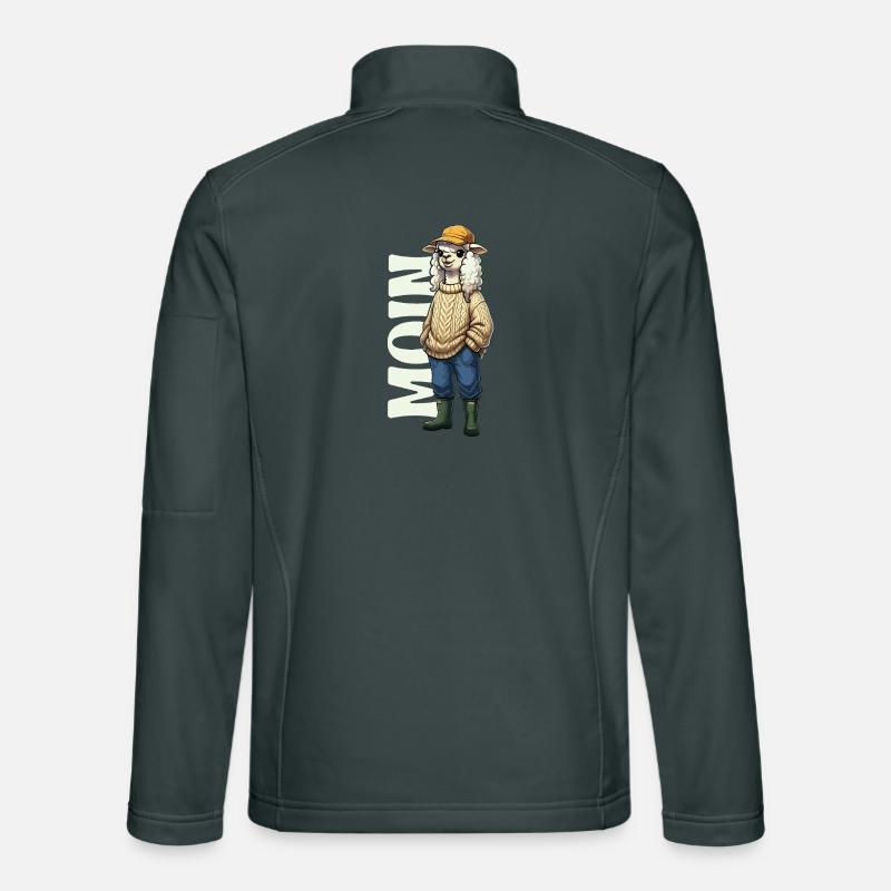 Moin Sheep – Design côtier Veste en tissu softshell Unisexe