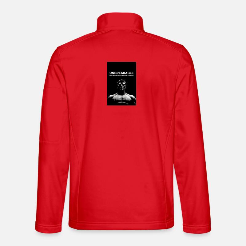 Unbreakable Kraft Motif Shirt - Unisex Softshell Jacket - red