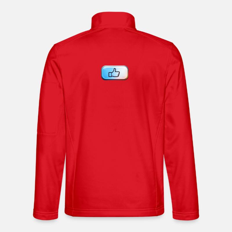 Neon Thumbs Up Gradient - Unisex Softshell Jacket - red
