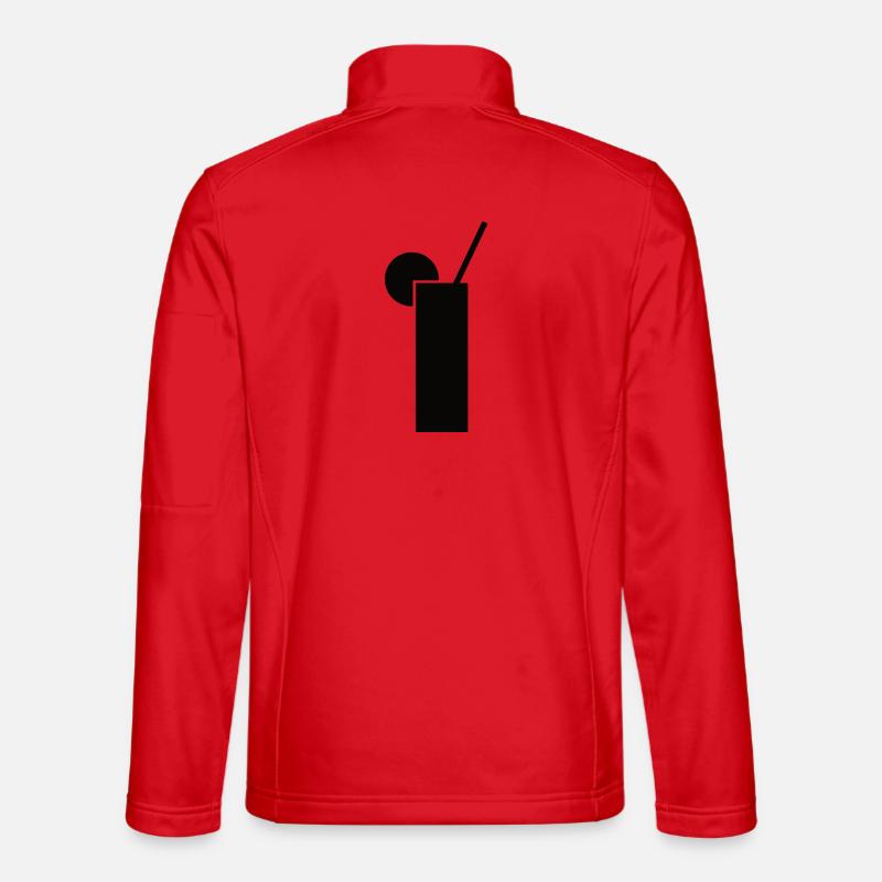 Drink design in black Unisex Softshell Jacket