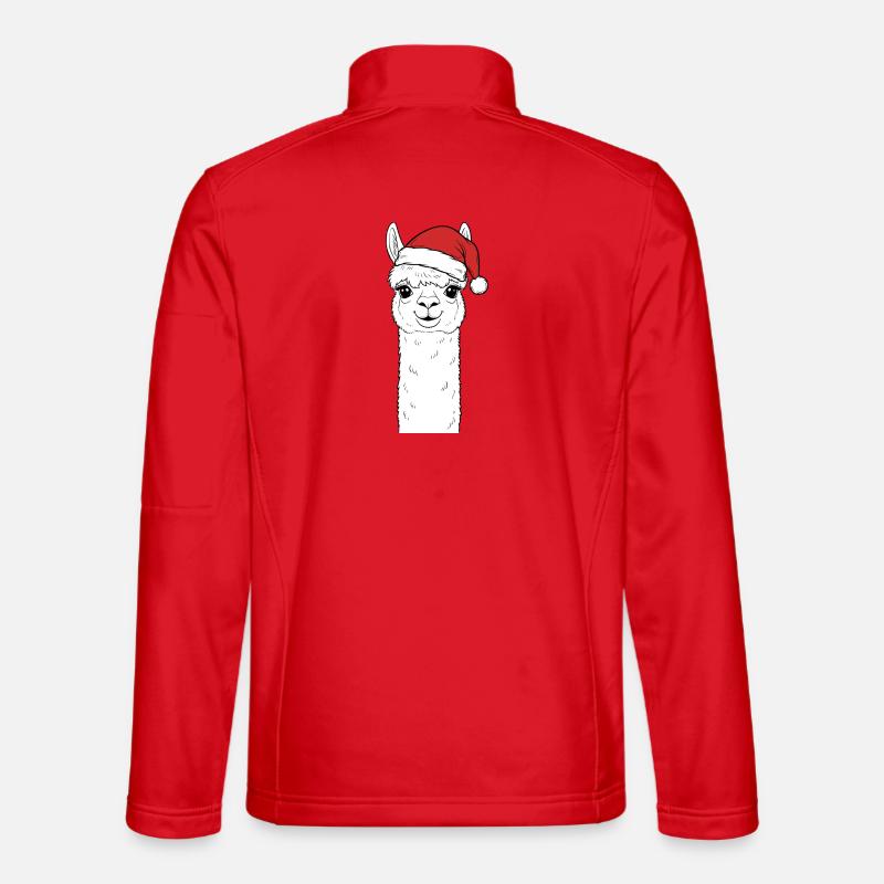 Christmas Alpaca with Hat Unisex Softshell Jacket