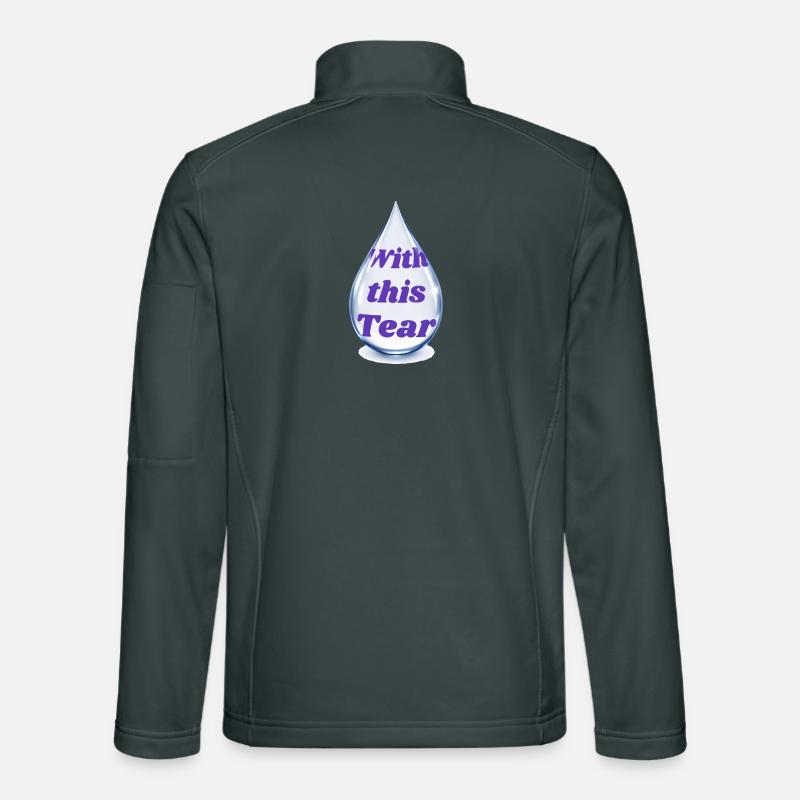 Druppeltekst: With this Tear Unisex Softshell Jacket