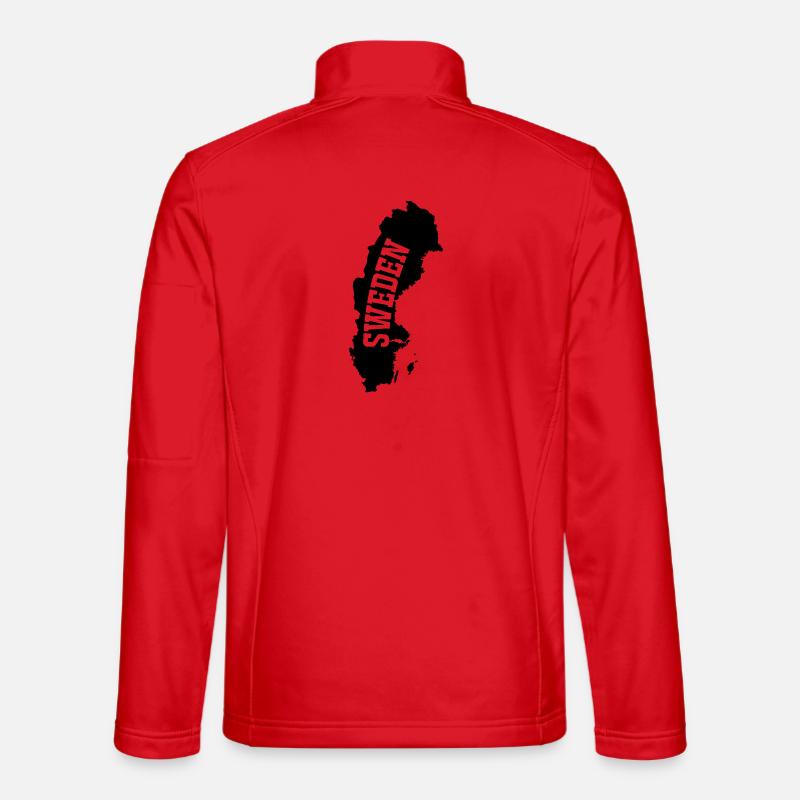 Sweden- - Unisex Softshell Jacket - red