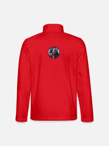 Ritterliebe unter Sternen - Unisex Softshelljacke - Rot