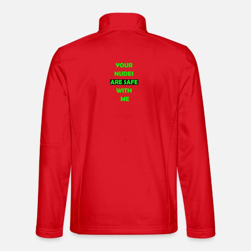 Funny Bold Statement Tee - Unisex Softshell Jacket - red