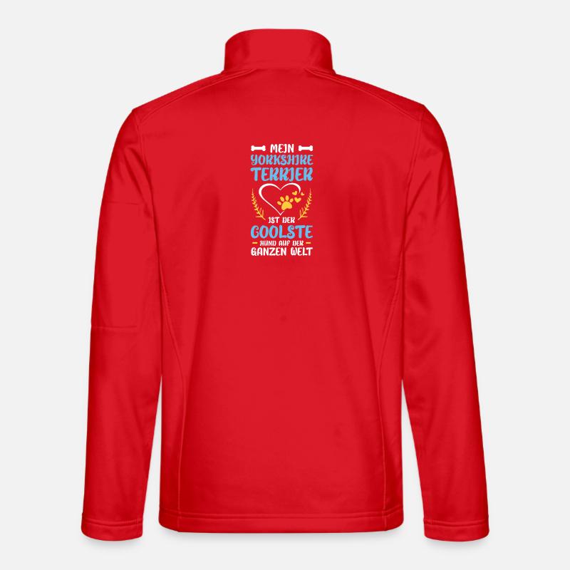 Yorkshire Terrier – Coolest Dog - Unisex Softshell Jacket - red