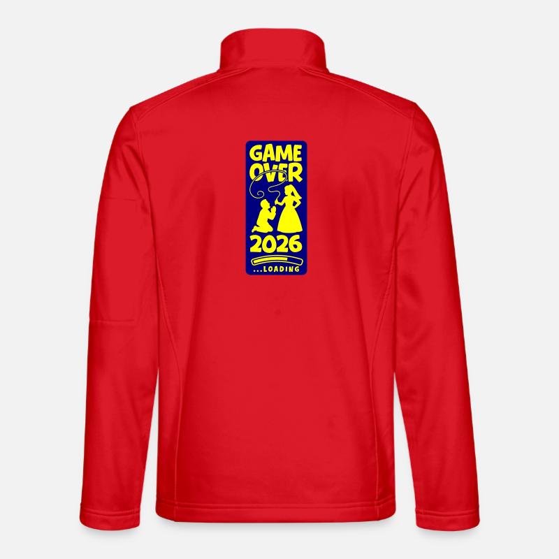 Hochzeit Game Over 2026 - Unisex Softshelljacke - Rot