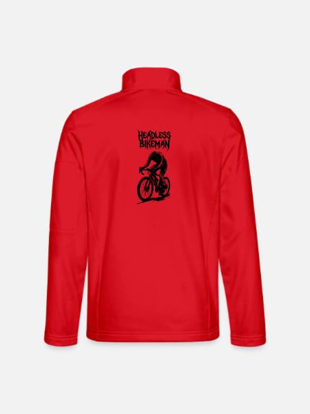 HeadlessBikeman_V2 - Unisex Softshelljacke - Rot
