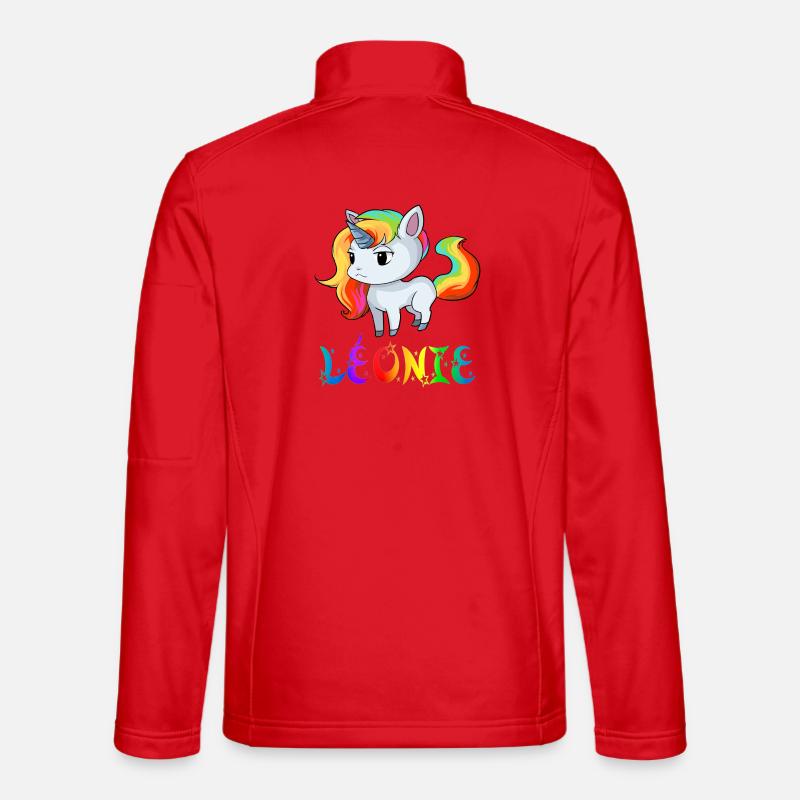 Léonie unicorn - Unisex Softshell Jacket - red