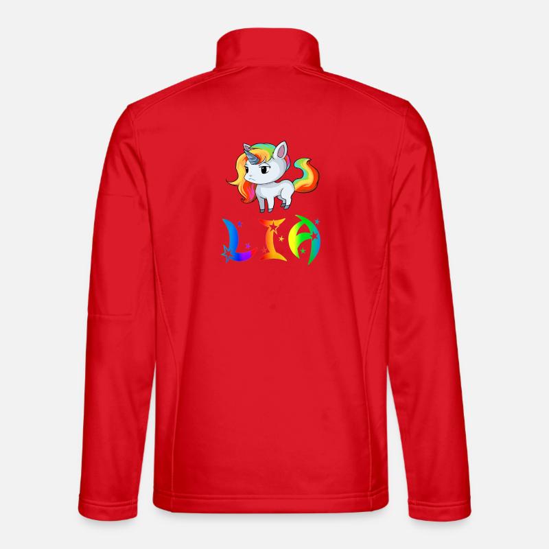 Lia Unicorn - Unisex Softshell Jacket - red